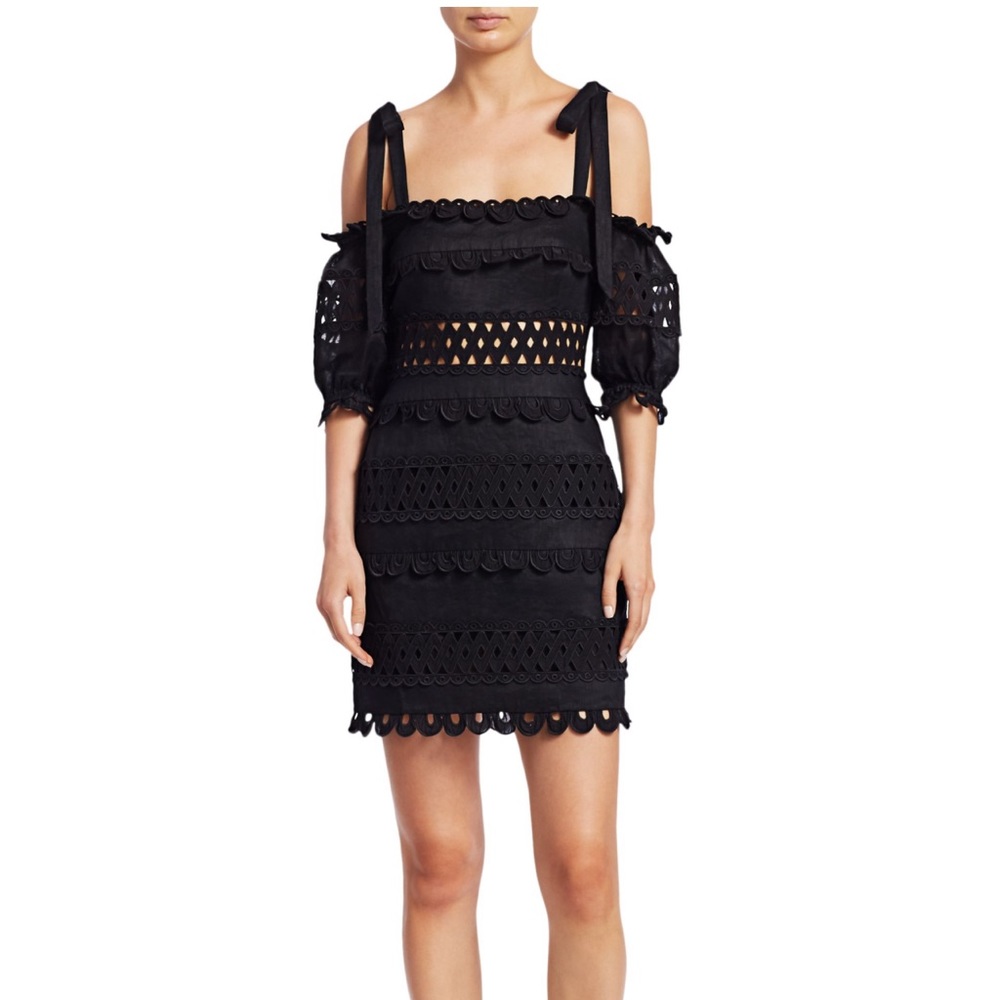 Zimmermann Black Lace Dress